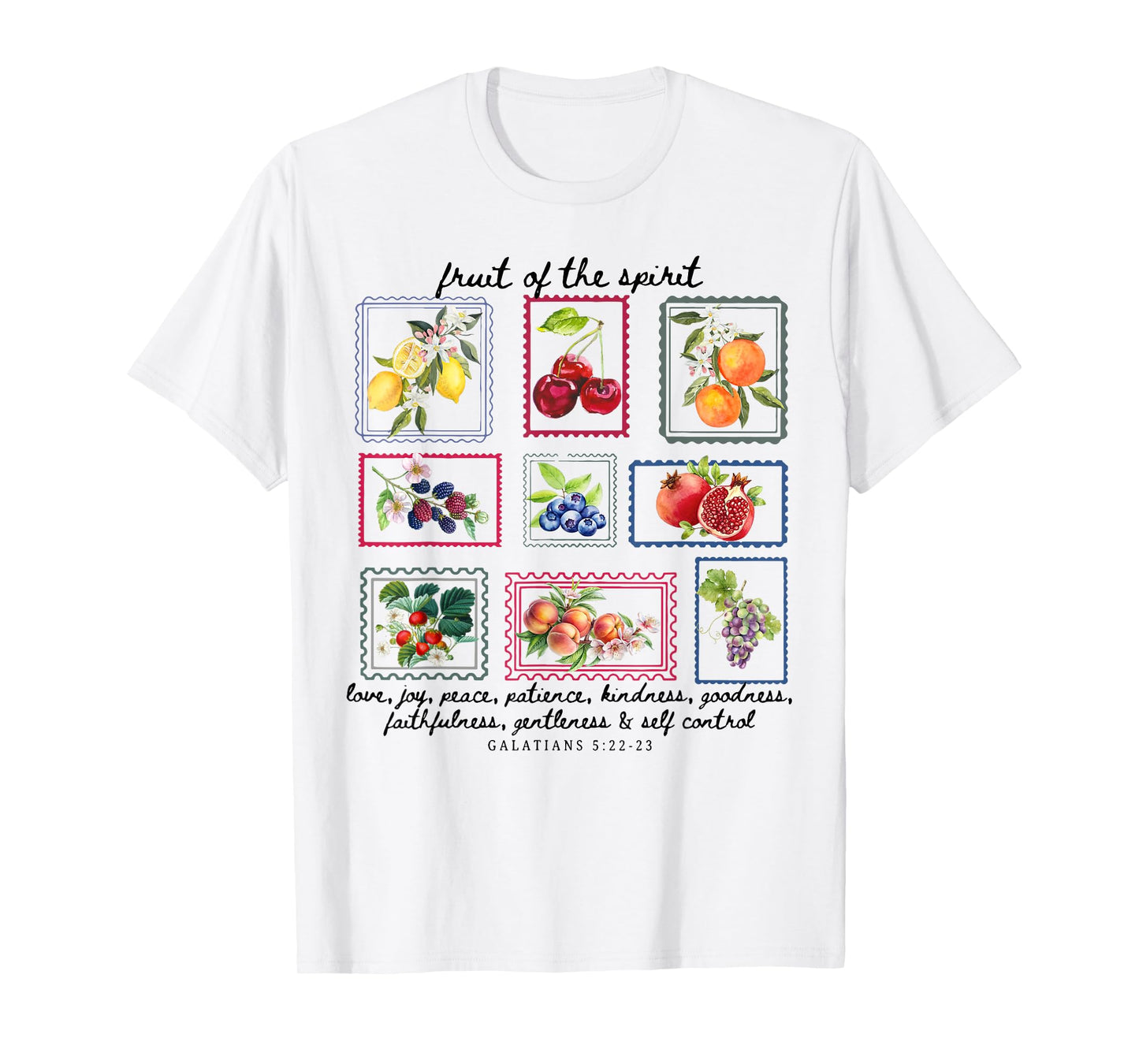 Fruit of the Spirit cute and colorful Verse T-Shirt
