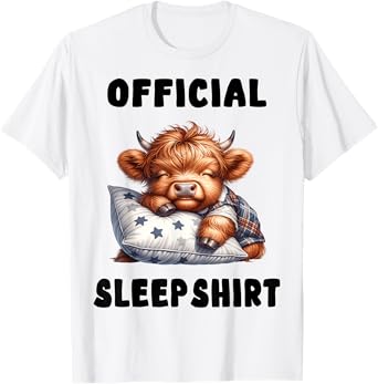 Highland_cow - Official Sleepshirt Pajamas Nightgown T-Shirt