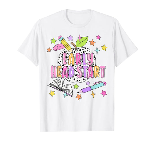 Dalmatian Dots Early Head Start Back To School Teacher Kids T-Shirt