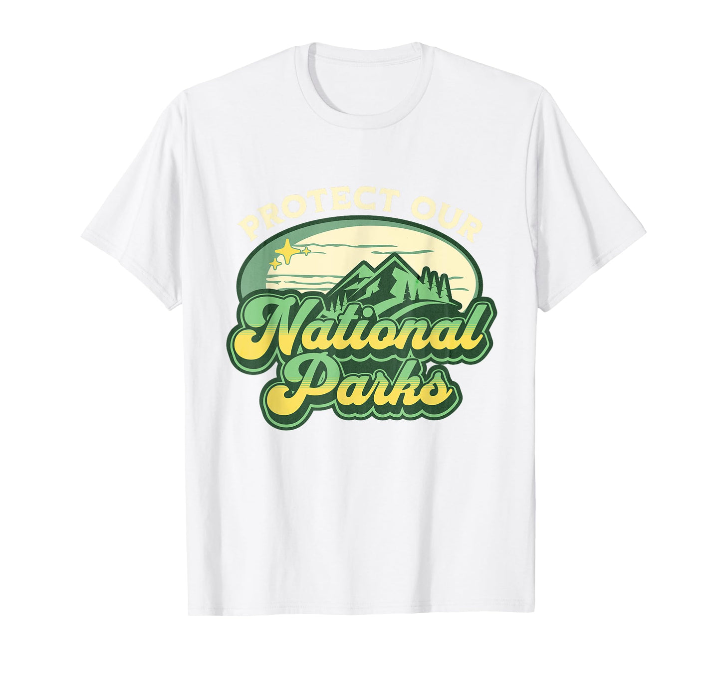Protect Our National Parks - US Resist Nature Green Retro T-Shirt