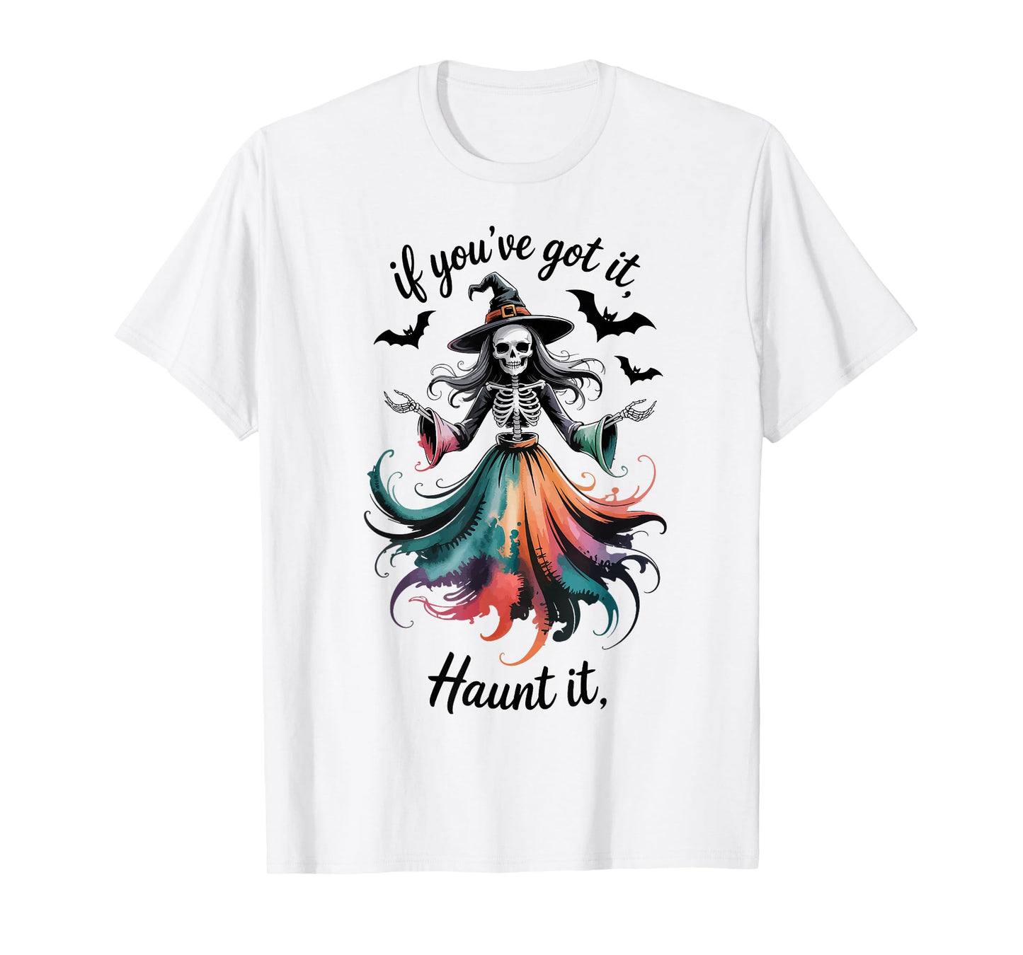 Haunt It Skeleton Witch T-Shirt