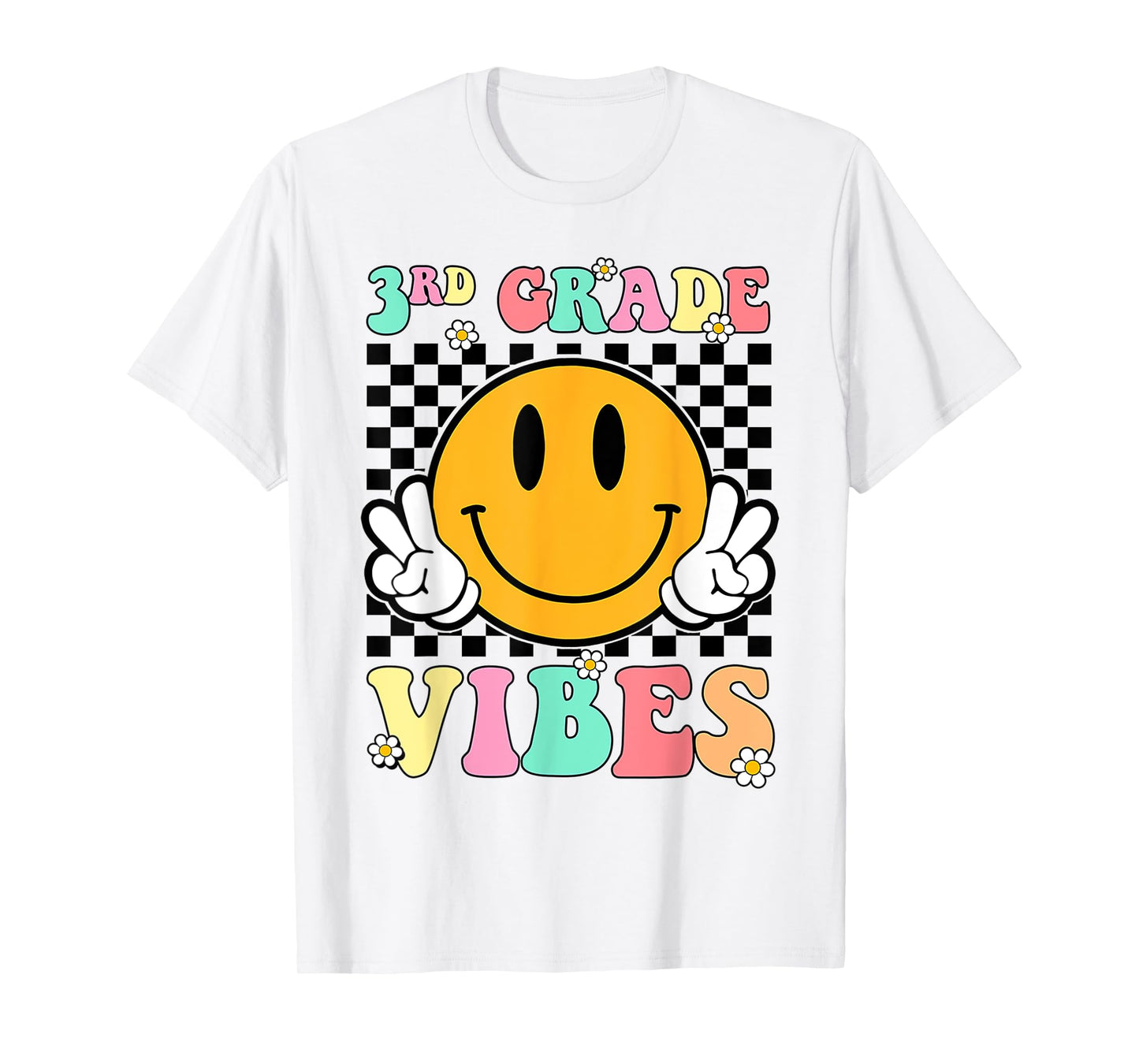 3rd Grade Vibes Back To School First Day Teachers Kids T-Shirt