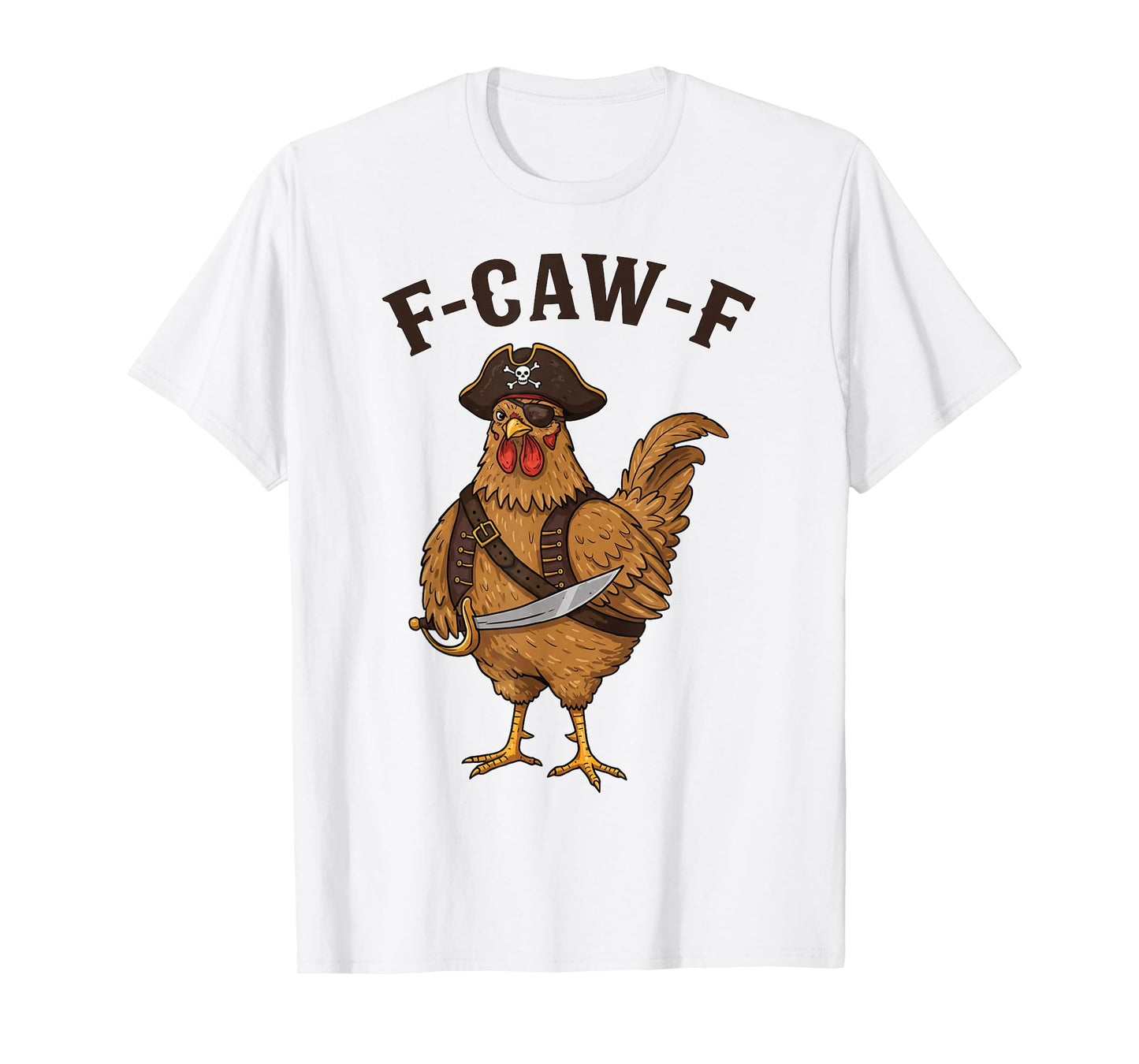 F-Caw-F Black Crow Funny Black Bird Moon Gothic Adult Humor T-Shirt