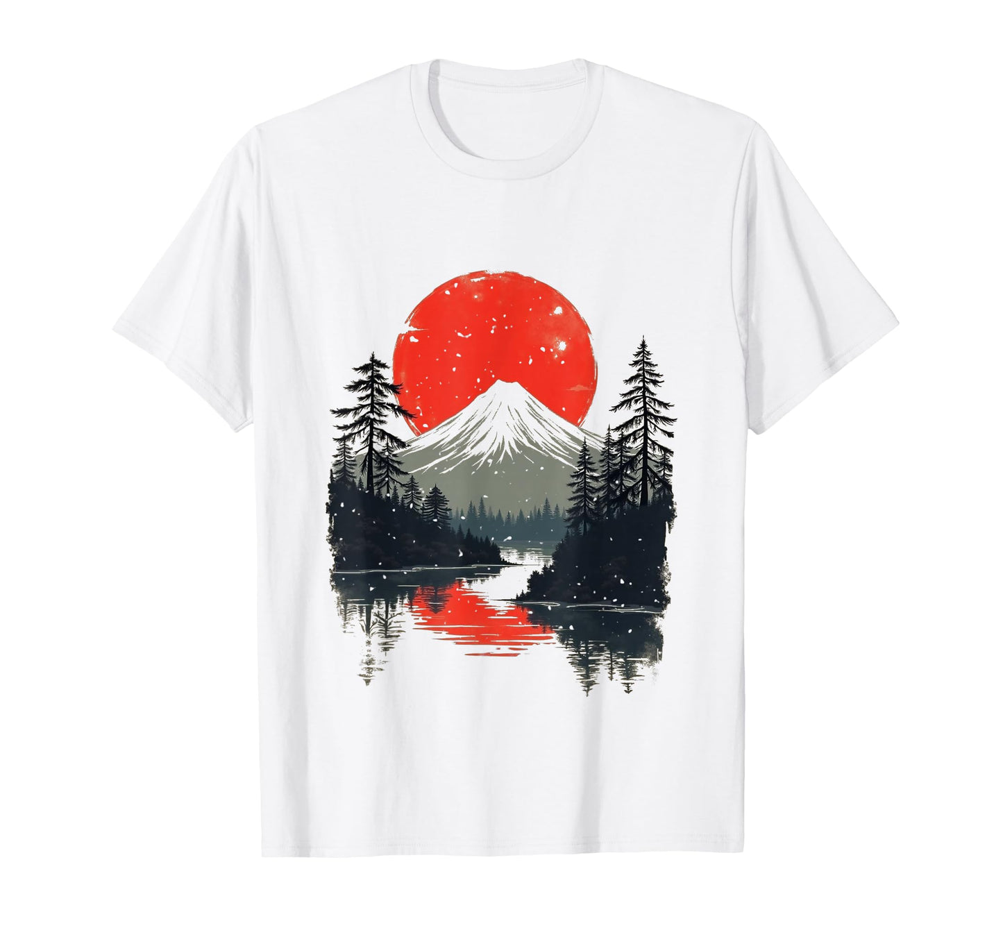 Japan Landscape with a Lake Vintage T-Shirt