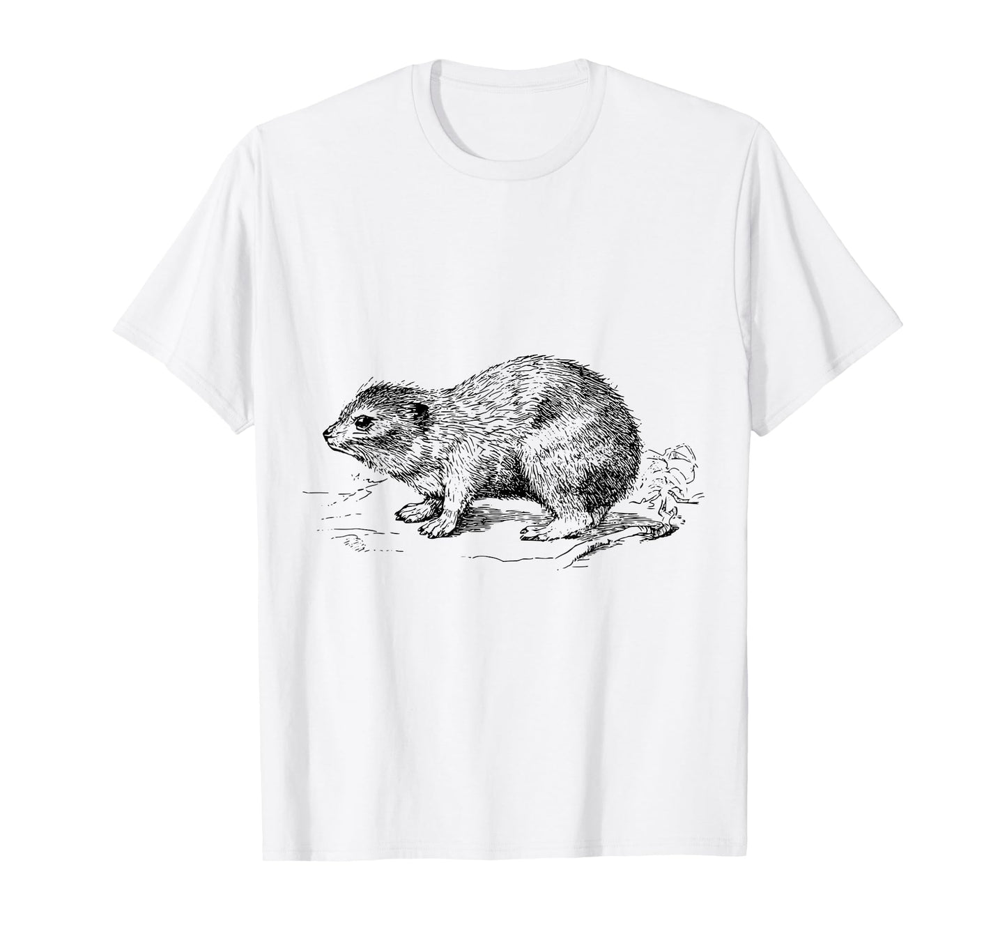 Clever Witty Hyrax Designs Unisex-Adults Grey X-Small Cartoon Hyrax T-Shirt