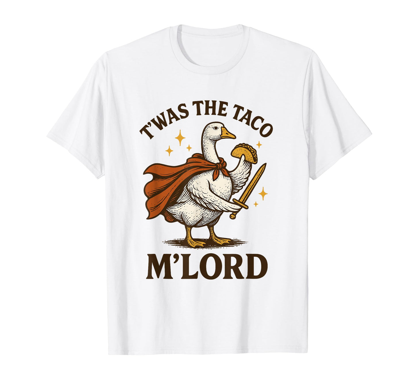 Funny Meme TWAS The Taco M Lord Silly Goose Graphic Tee Kids T-Shirt