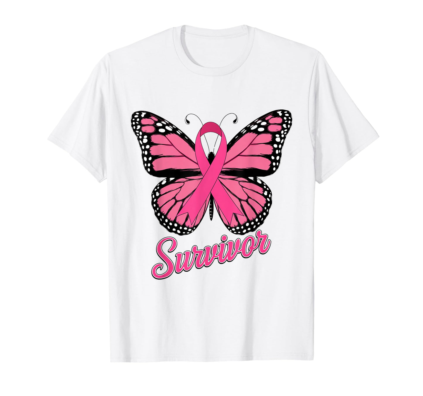Survivor Pink Ribbon Breast Cancer Awareness T-Shirt
