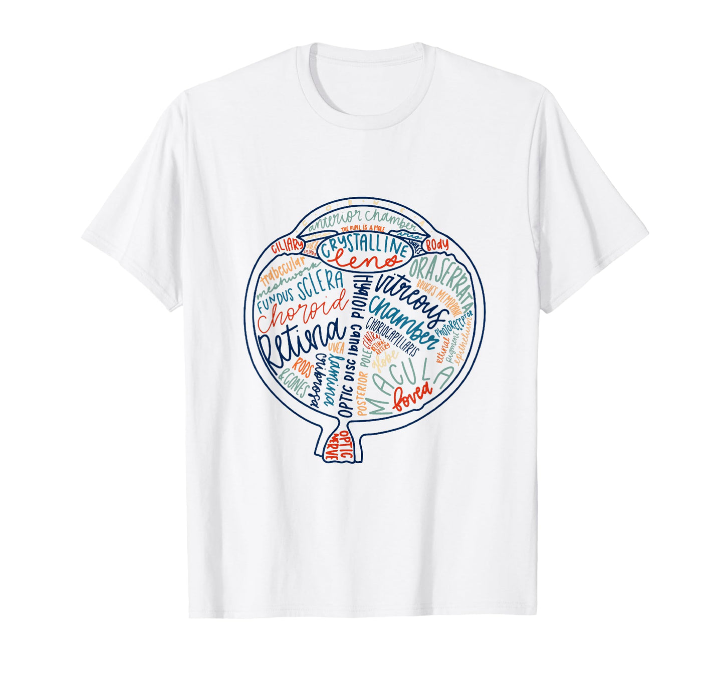 Eyes Anatomy Optometry Future Optometrist Optical Gift T-Shirt