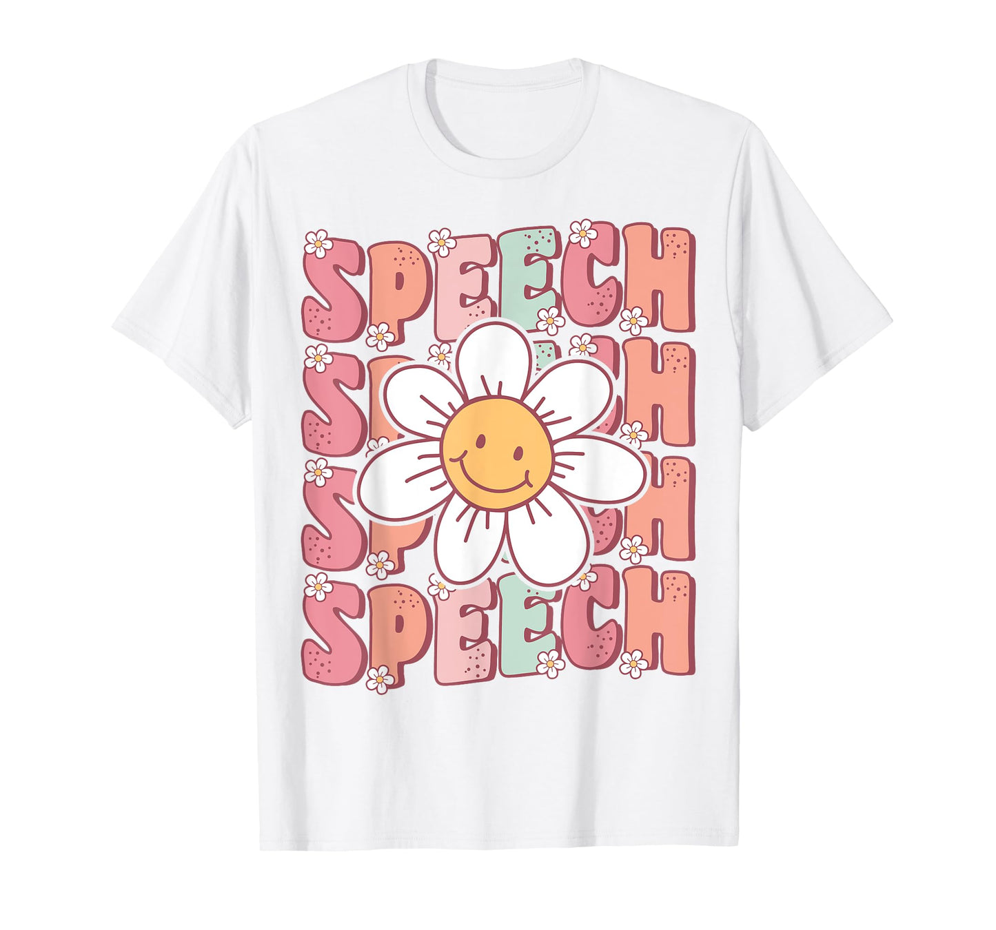 Groovy Retro Speech Language Pathologist Speech Therapist T-Shirt