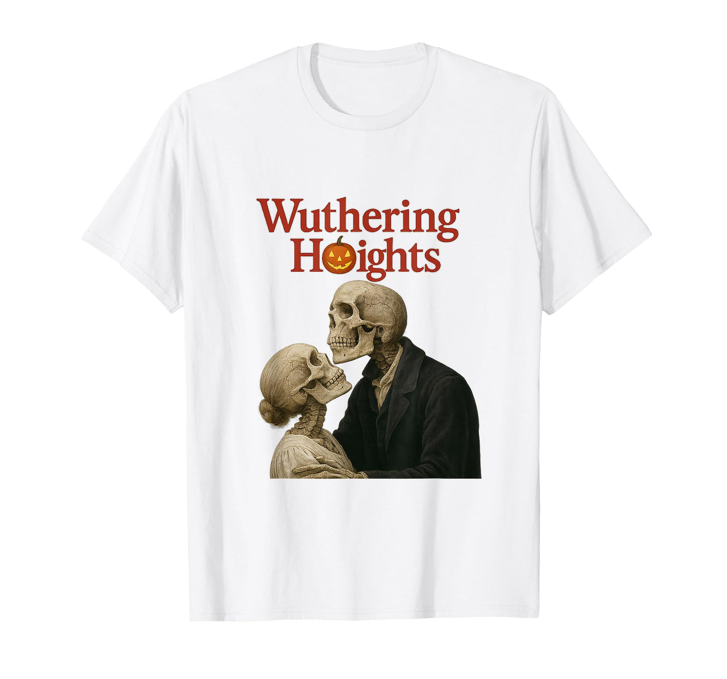 Wuthering Heights Gothic Skeleton Romance Parody T-Shirt