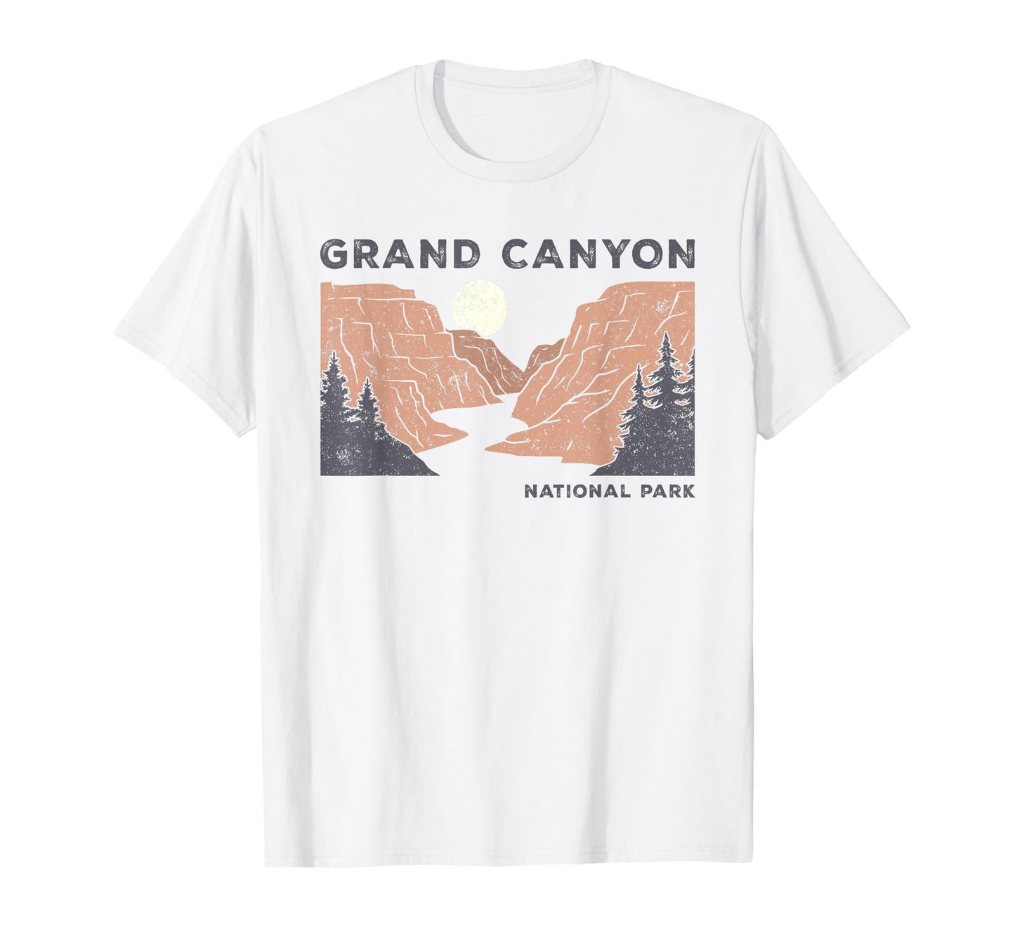 Hiked Grand Canyon National Park Arizona Vintage Womens Men T-Shirt