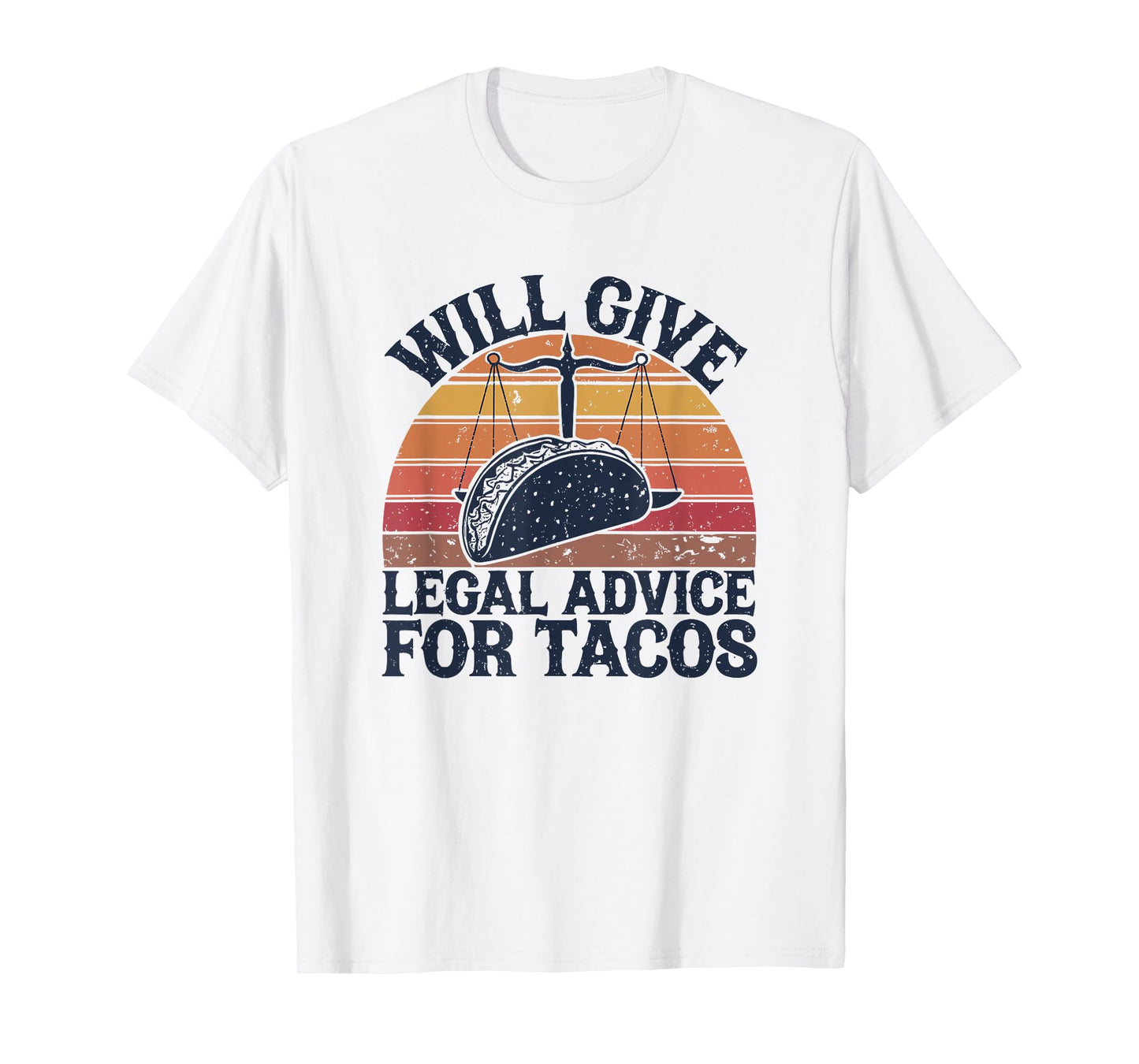 Paralegal Taco Meme Court Humor Retro Vintage T-Shirt