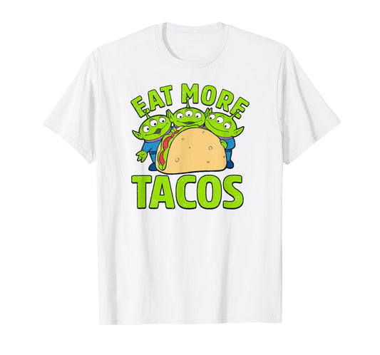 Disney Pixar Toy Story Aliens Eat More Tacos T-Shirt
