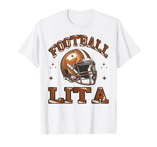 Football Lita Retro American Football Coquette T-Shirt
