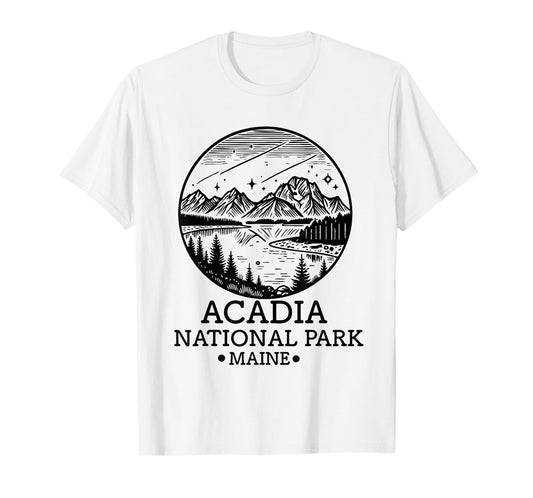 Acadia National Park Souvenir Maine Retro for Men Women Kid T-Shirt