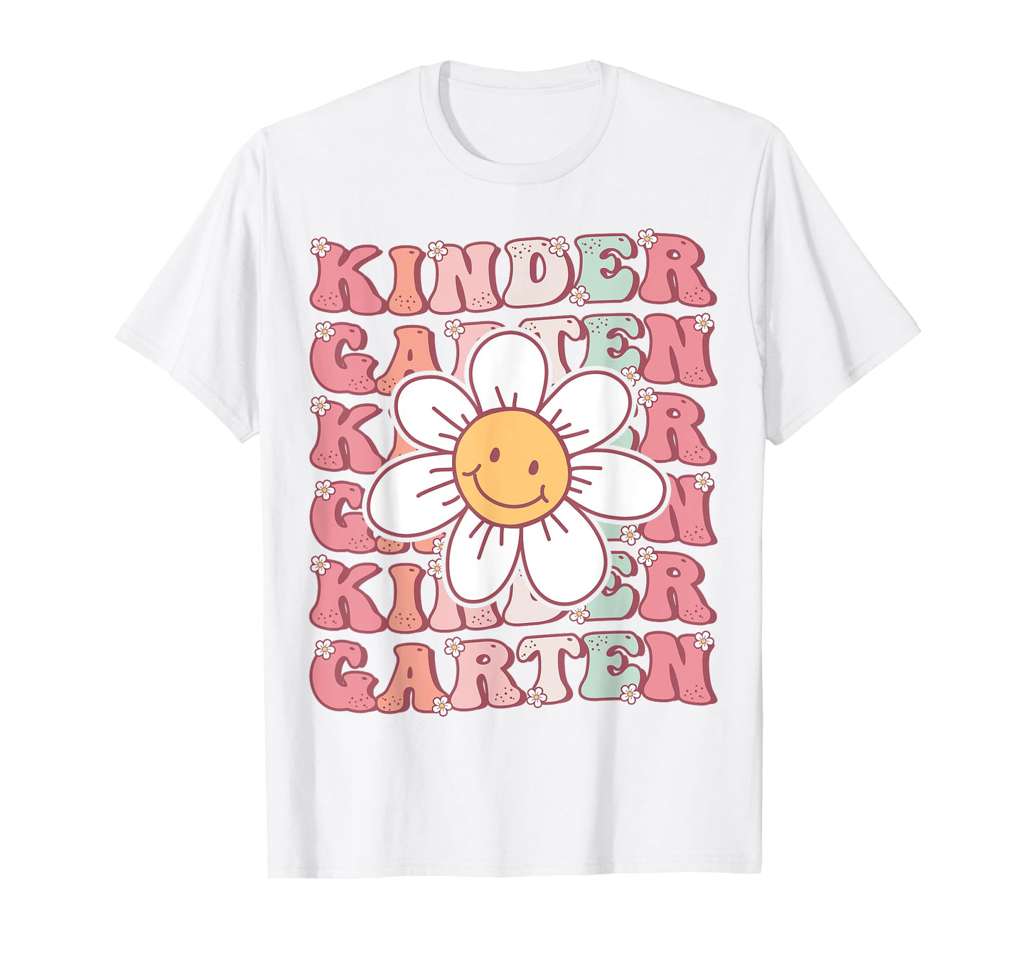 Groovy Kindergarten Back To School First Day of Kindergarten T-Shirt