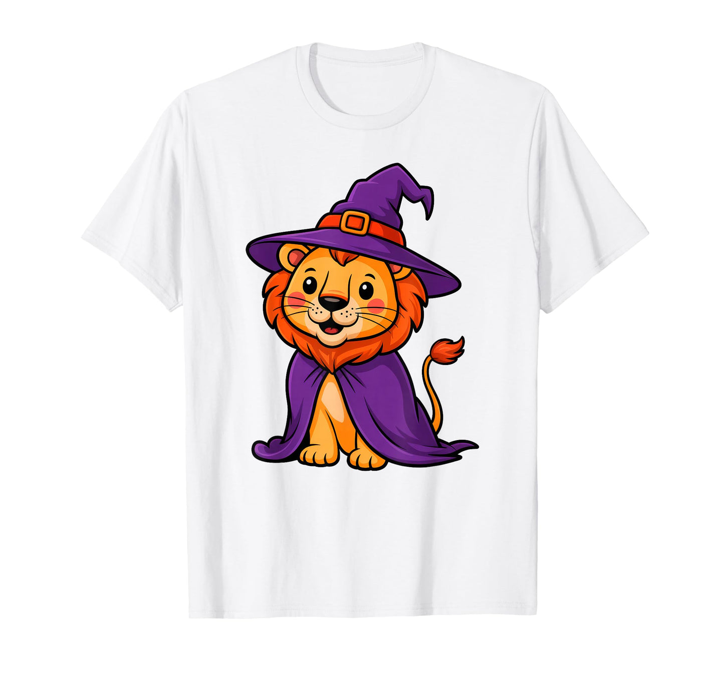 Halloween Lion Witch Hat Costume Boys Girls Kids Toddler T-Shirt