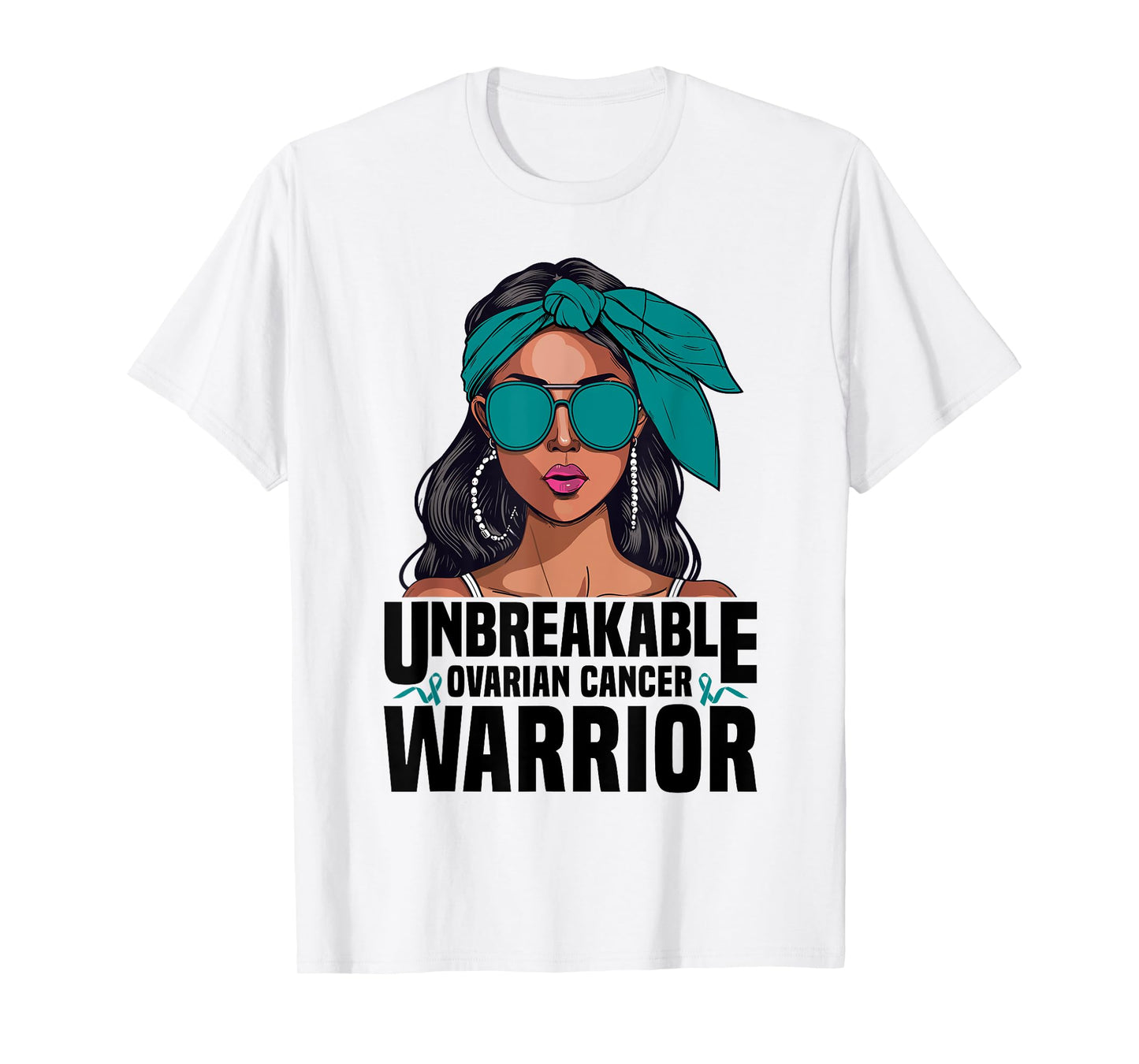 Ovarian Cancer Warrior Unbreakable Survivor Ovarian Cancer T-Shirt