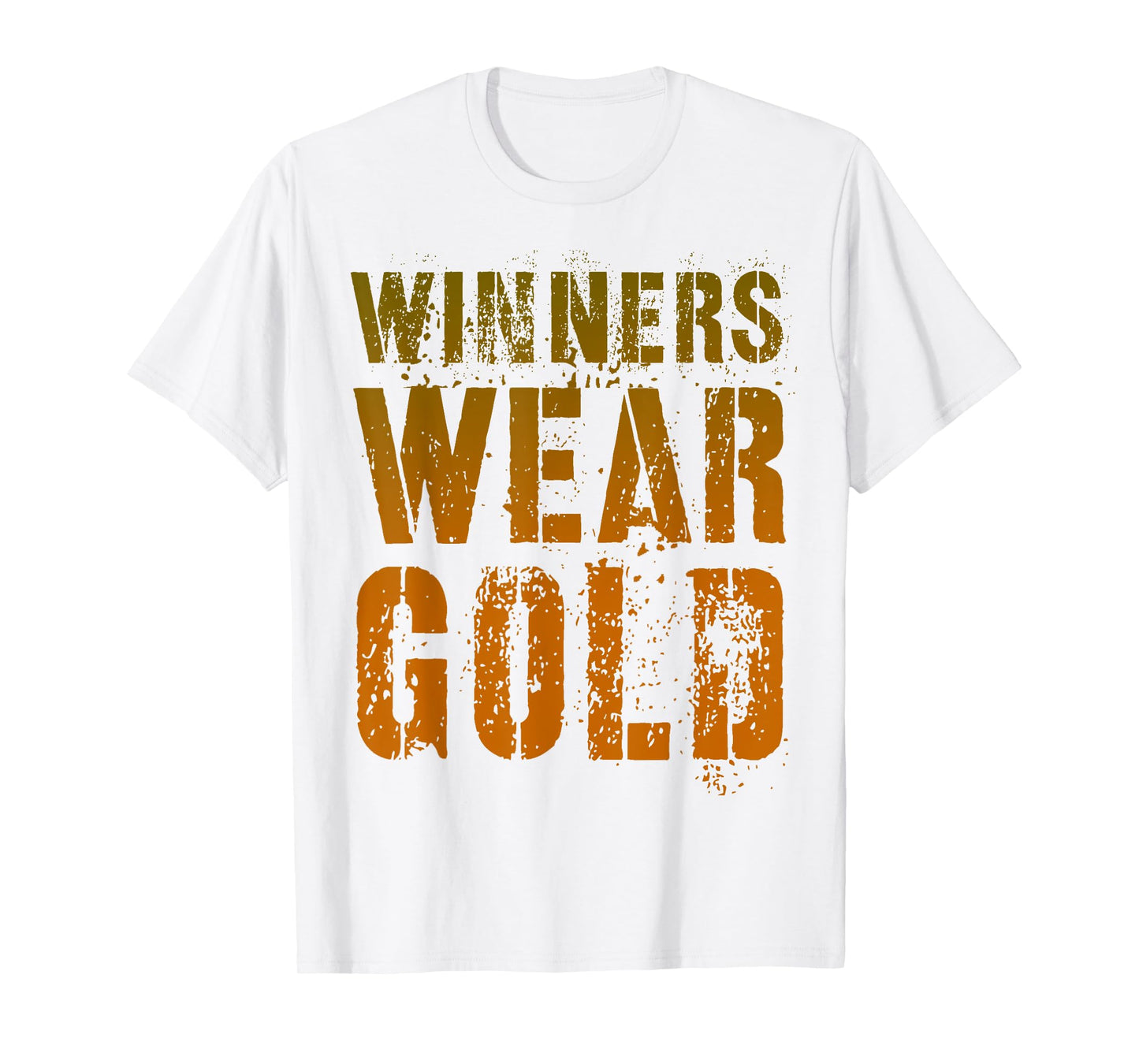 Vintage WINNERS WEAR GOLD Cheer Summer Camp War Game Team T-Shirt