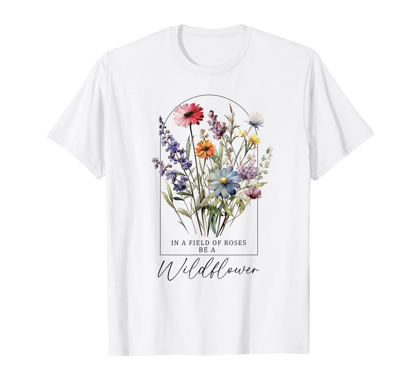 Summer Flowers Graphic Gardening Blooming Floral Wildflower T-Shirt