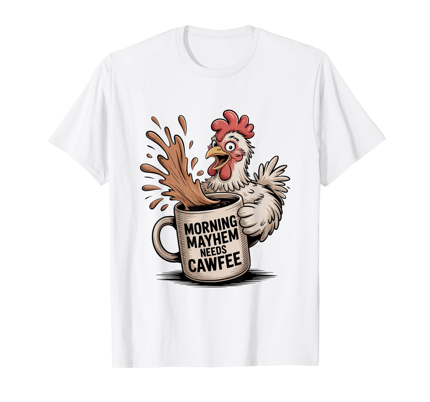 Funny Coffee Lover F-CAW-F Cawfee T-Shirt