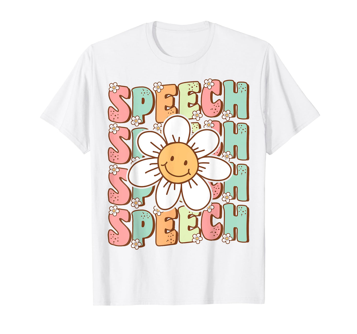 Groovy Retro Speech Language Pathologist Speech Therapist T-Shirt