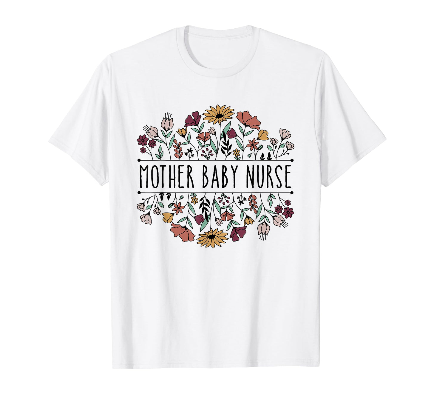 Mother Baby Nurse Postpartum Mom Baby Nursing Graduation T-Shirt