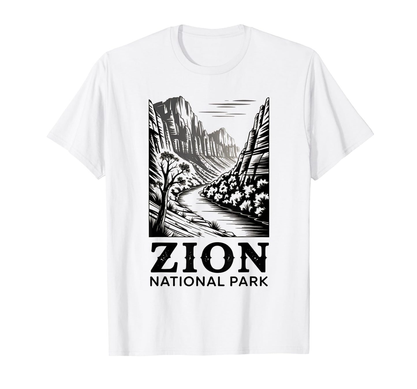 Zion National Park Retro Outdoor Camping US National Park T-Shirt