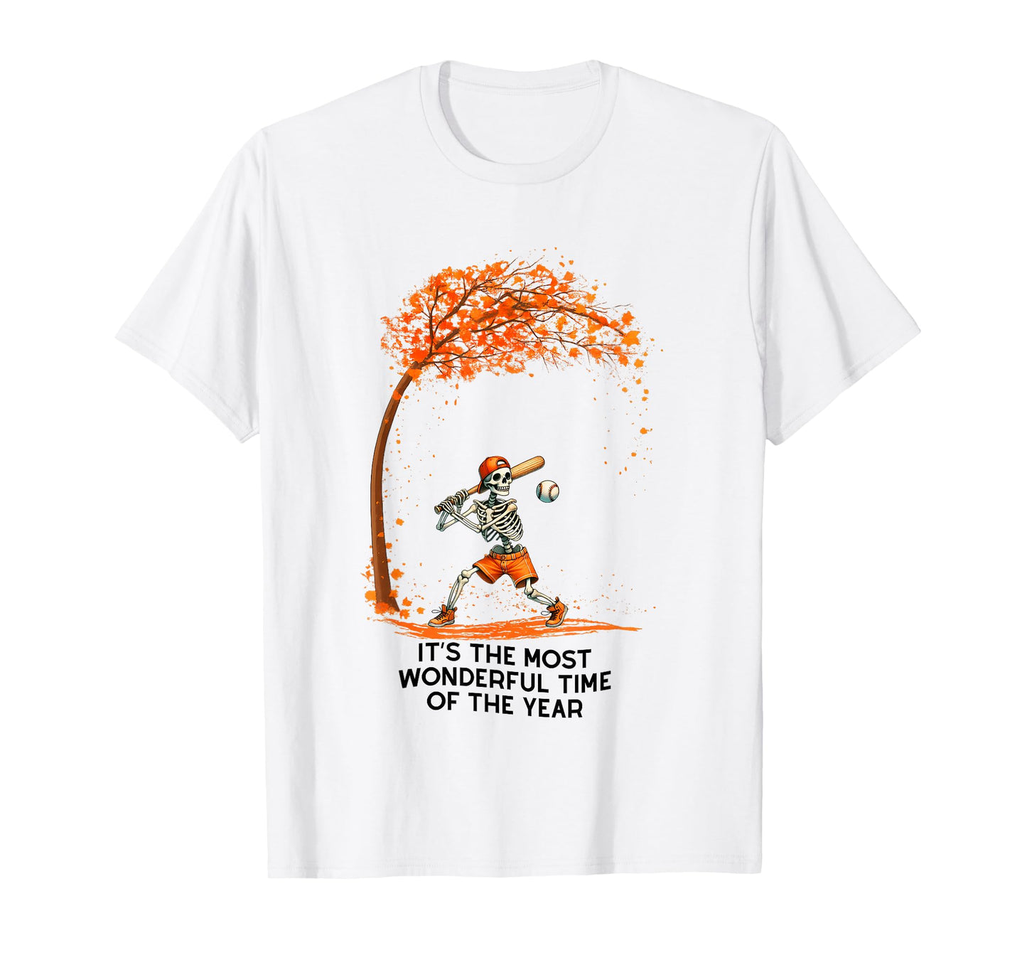 It's The Most Wonderful Time of The Year Baseball Skeleton T-Shirt
