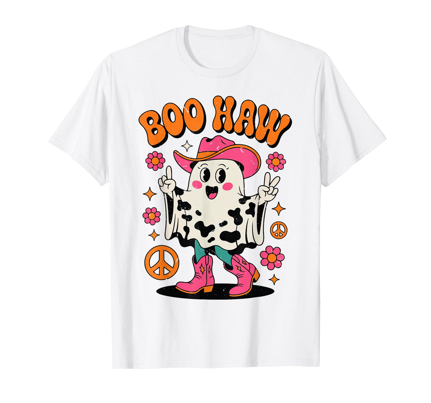 Boo-Haw Cowgirl Ghost Cute Halloween-Shirt Teen Girl Toddler T-Shirt