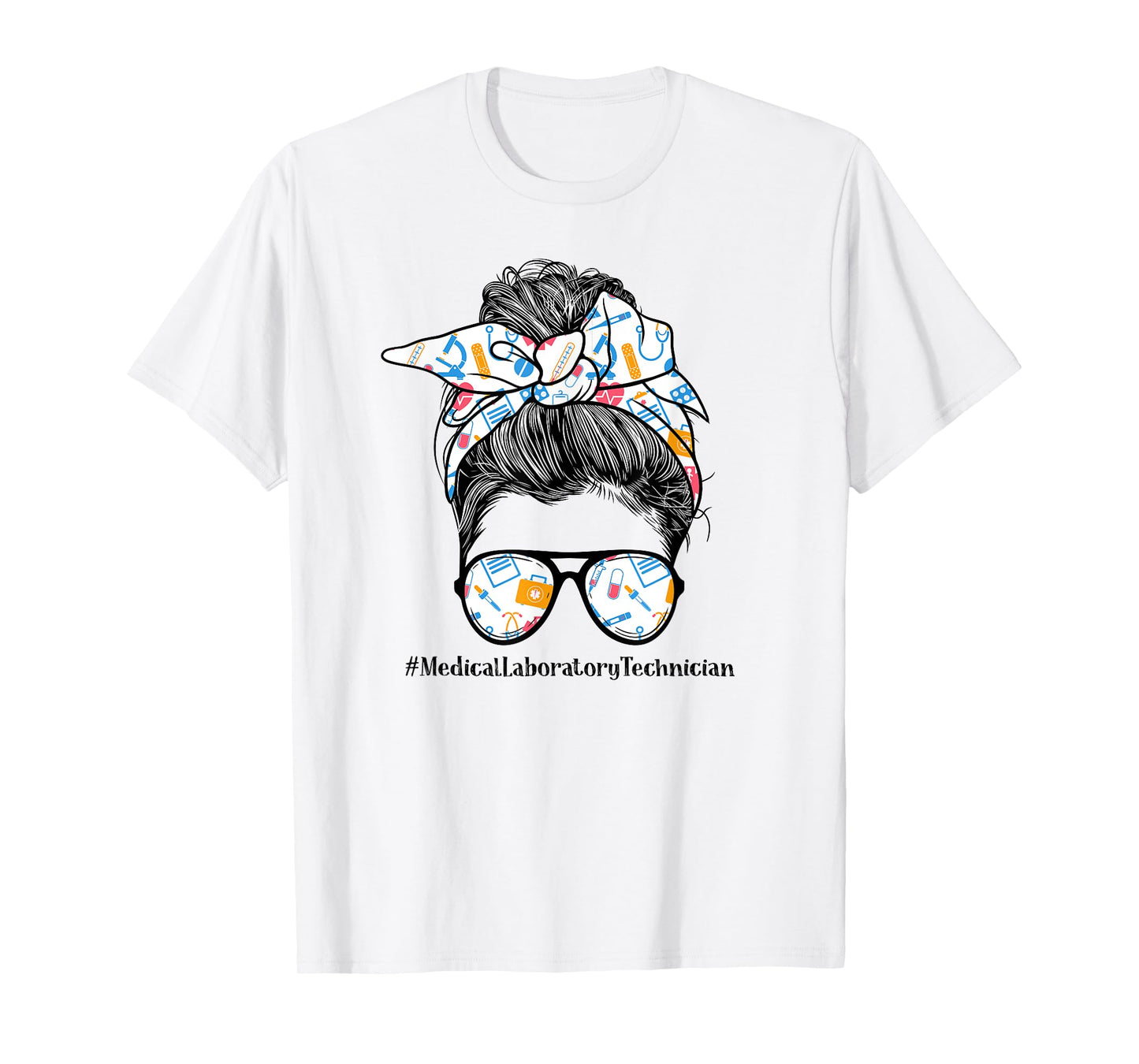 Medical Laboratory Technician Life Appreciation Day Messy T-Shirt