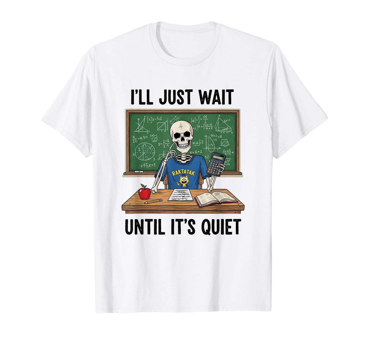Funny Back to School Vibes Skeleton Teachers and Students T-Shirt