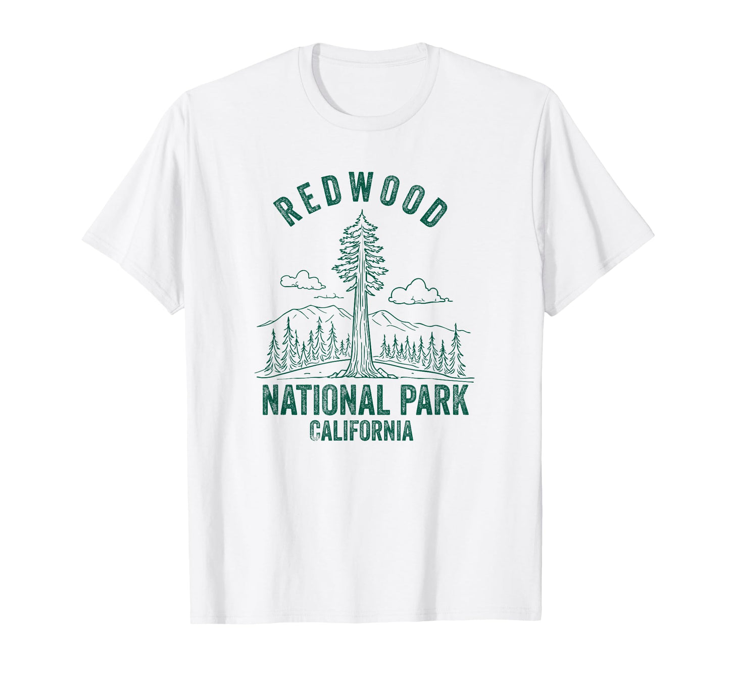 Redwood National Park Crescent City California Souvenir T-Shirt
