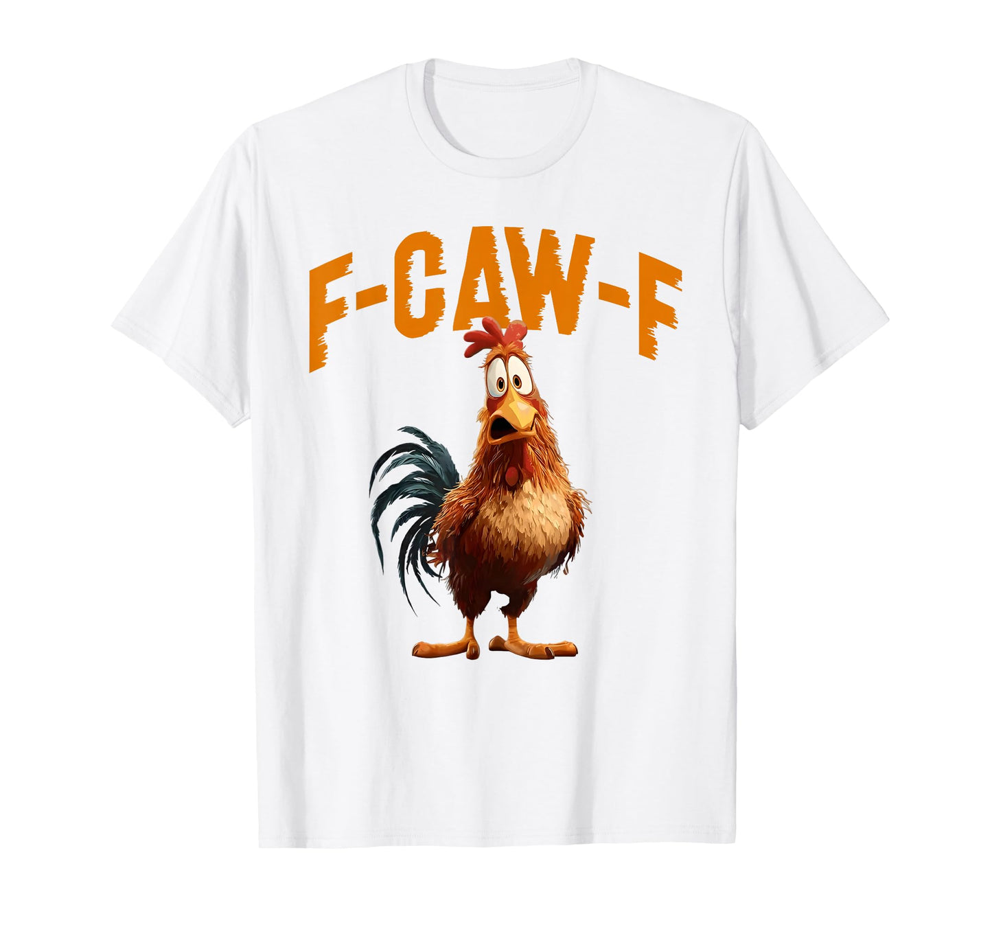 Funny Chicken F-CAW-F Humor FCAWF Chicken Meme Halloween T-Shirt