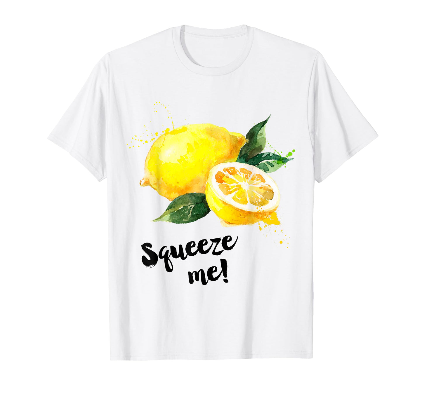 Funny Saying Fruit Illustration Print | Squeeze Me | Lemon T-Shirt
