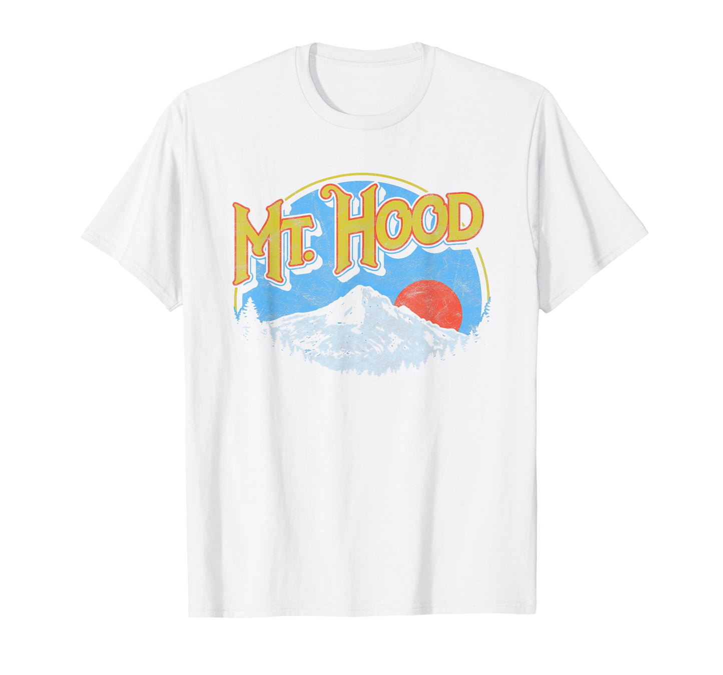Vintage Mt Hood Oregon Nature & Outdoors Retro Graphic T-Shirt