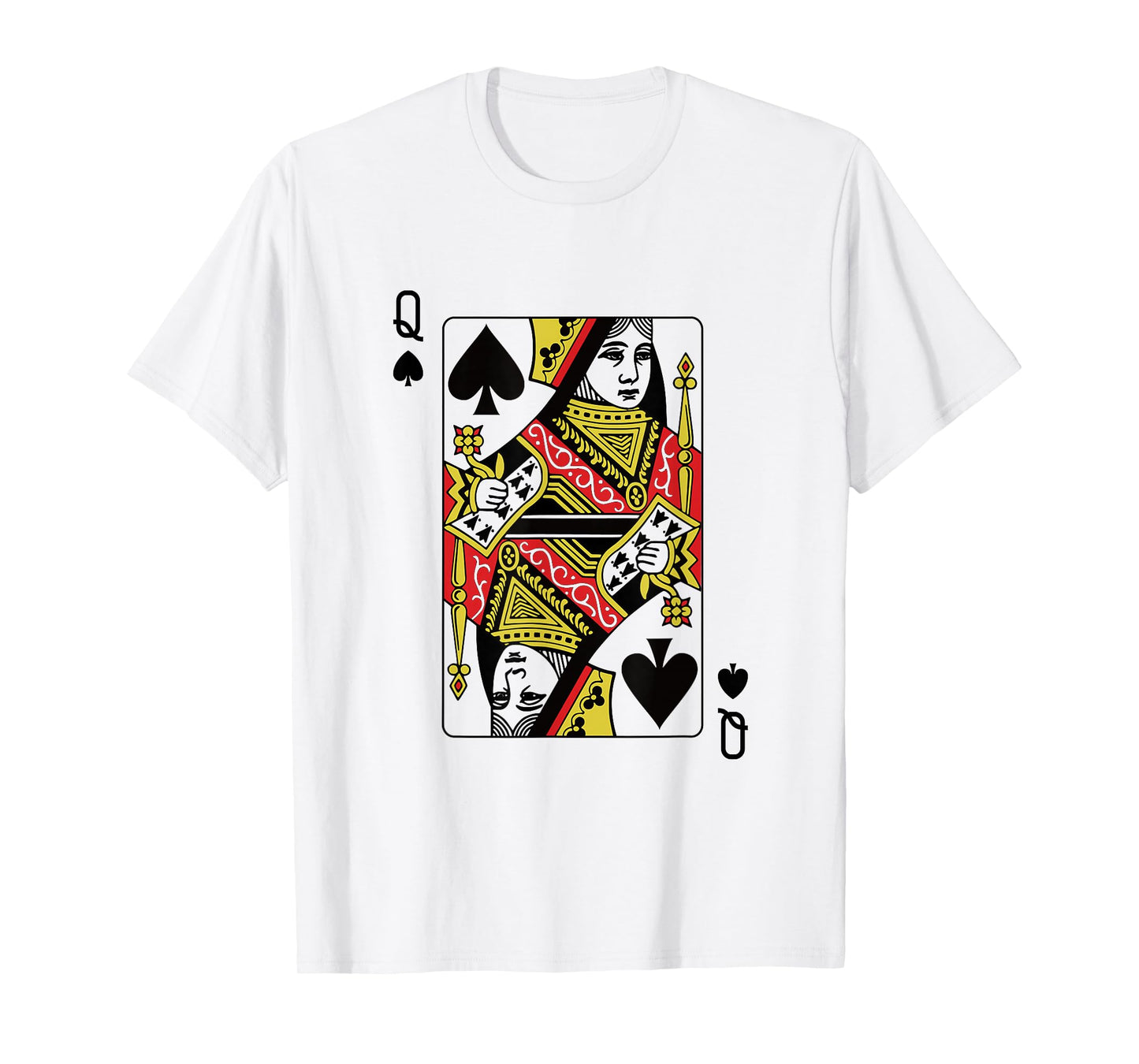 Queen Of Spades Playing Card Poker T-Shirt