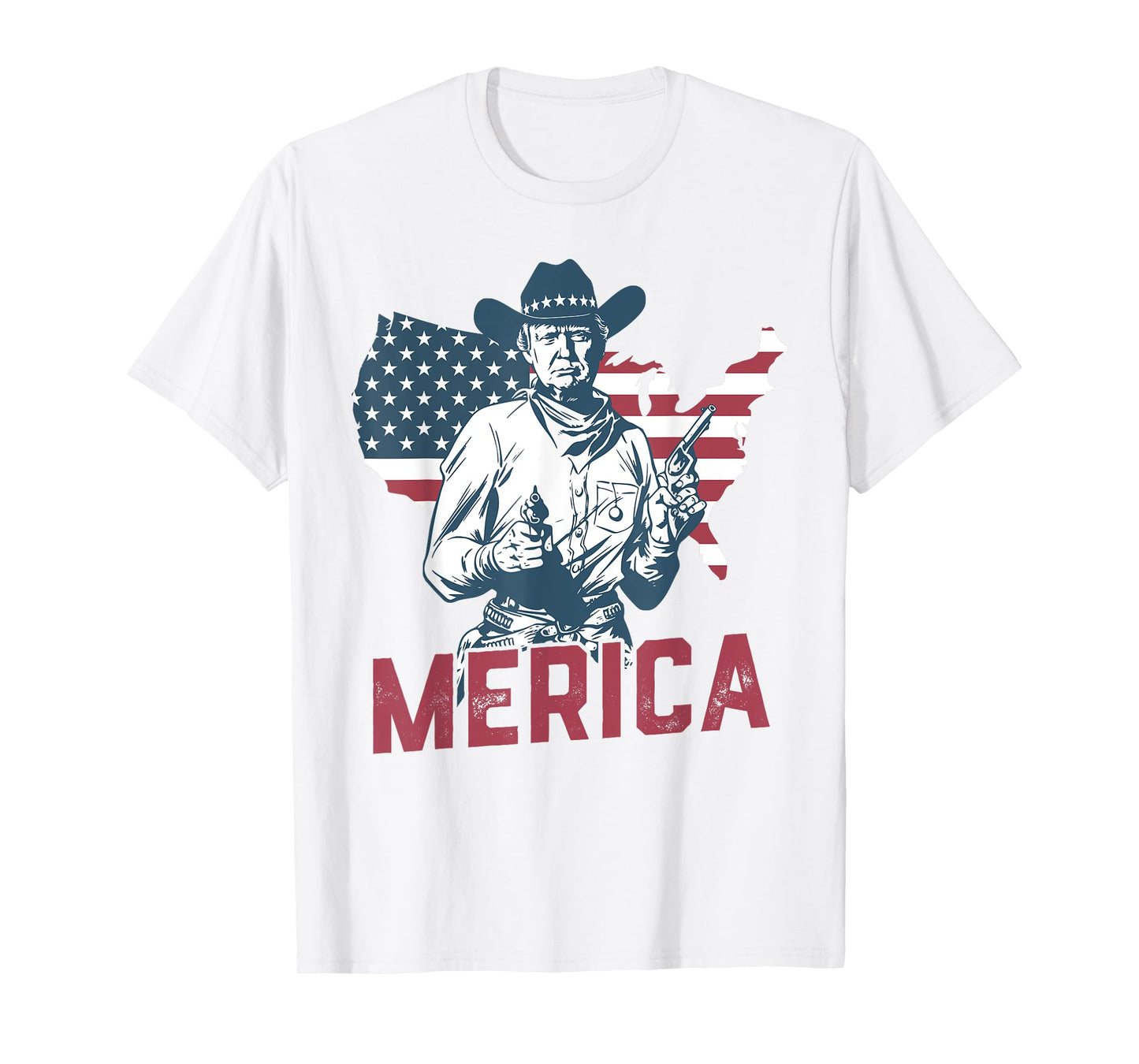 'MERICA TRUMP Happy 4th Of July Trump American Flag Gifts T-Shirt