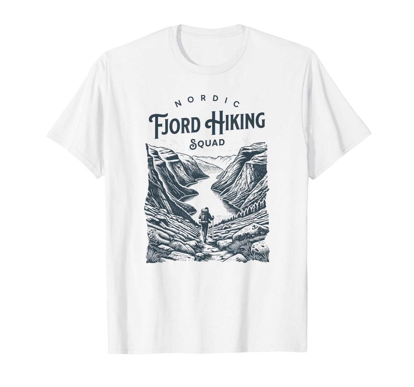 Norway Fjord Hiking Adventure Geiranger Outdoor Travel T-Shirt