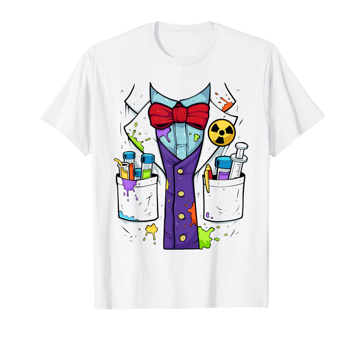Easy Mad Scientist Halloween Costume Shirt Lazy Halloween T-Shirt