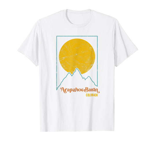 Arapahoe Basin Mountains Colorado Vintage Hiking Camp Retro T-Shirt