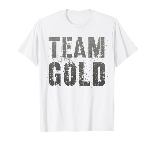 Vintage TEAM GOLD Summer Camp War Game Sports In September T-Shirt