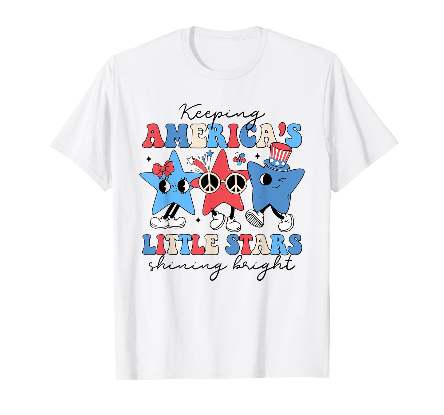 Keeping America's Little Stars Shining Bright 4th Of July Women Men T-Shirt