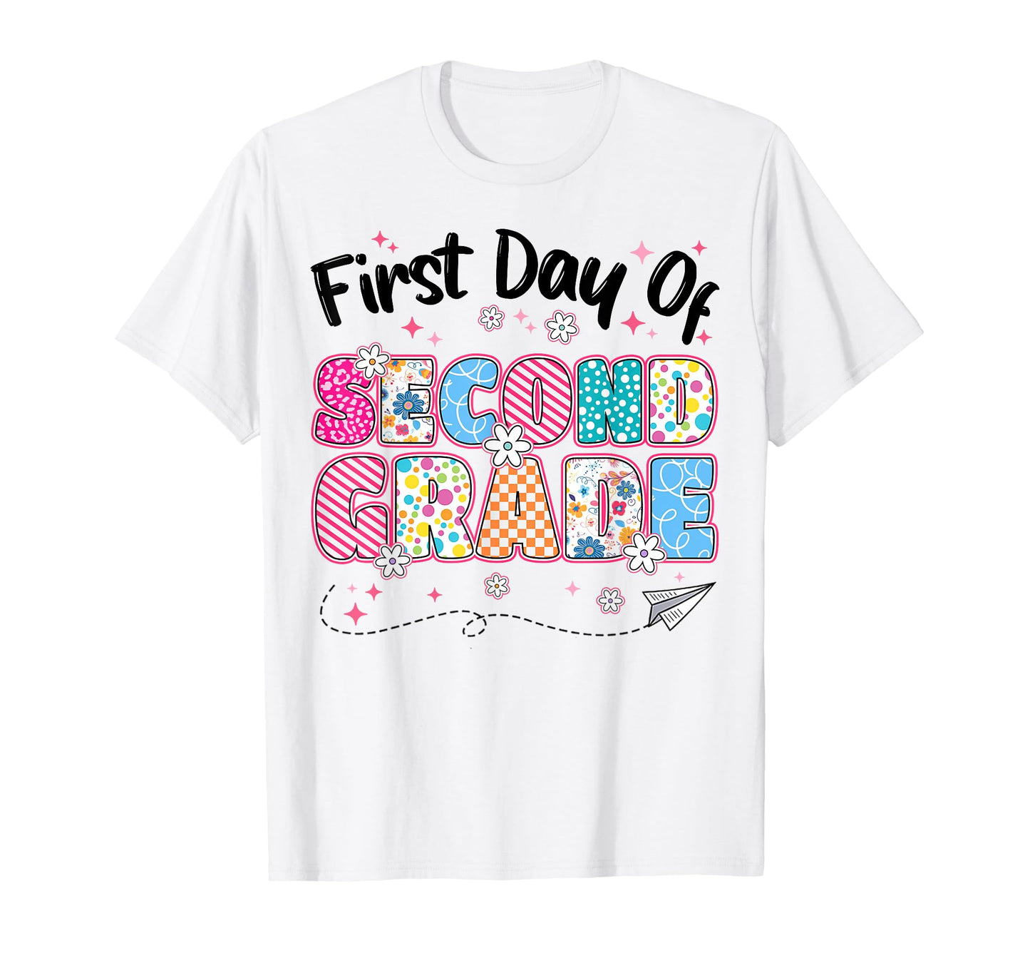 First 1st Day Of Second Grade Back To School Teachers Girls T-Shirt