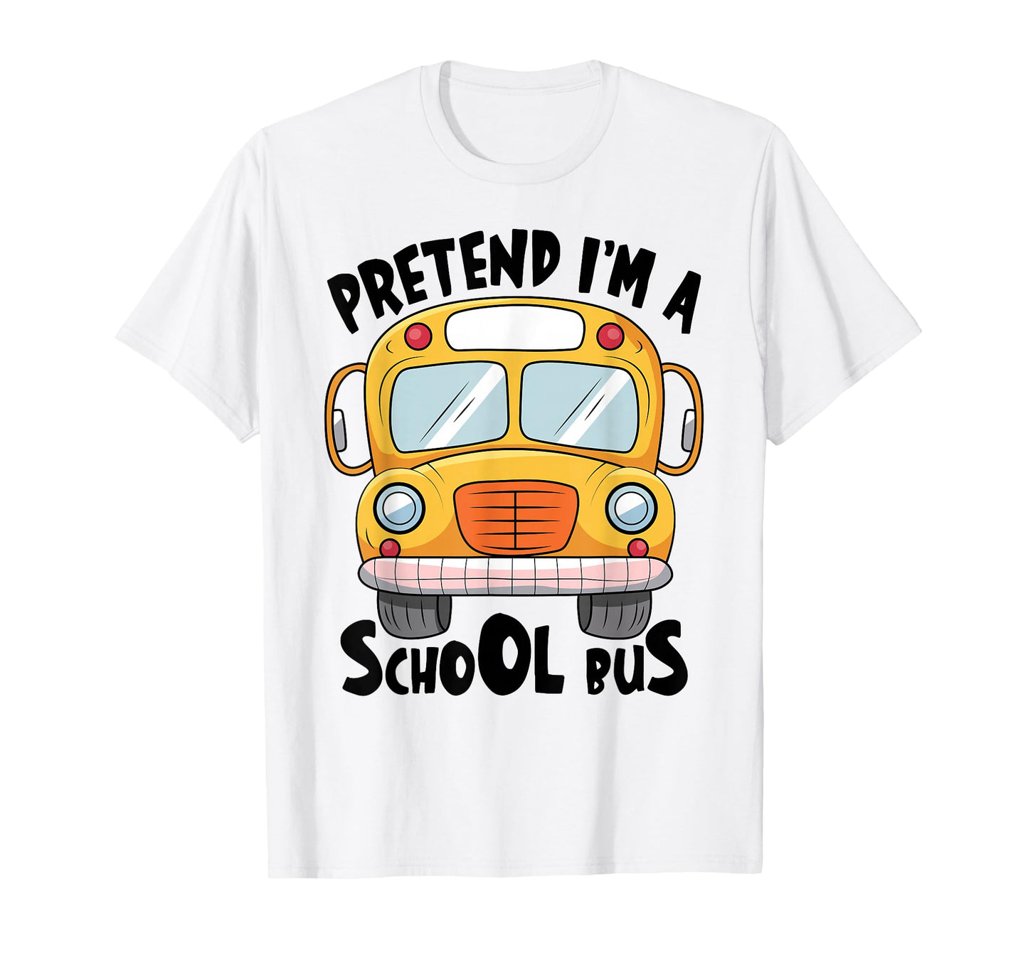 Pretend I'm A School Bus Halloween Costume T-Shirt