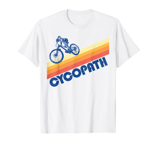 Cycopath! Funny Mountain Biking Vintage 80s T-Shirt