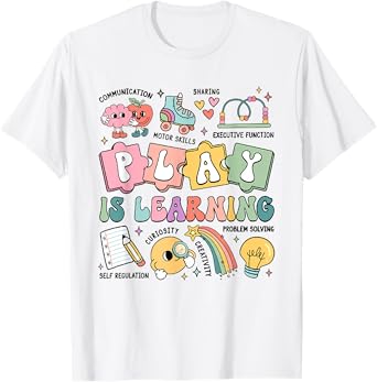 Retro Play Is Learning Kindergarten Teacher Team Women T-Shirt