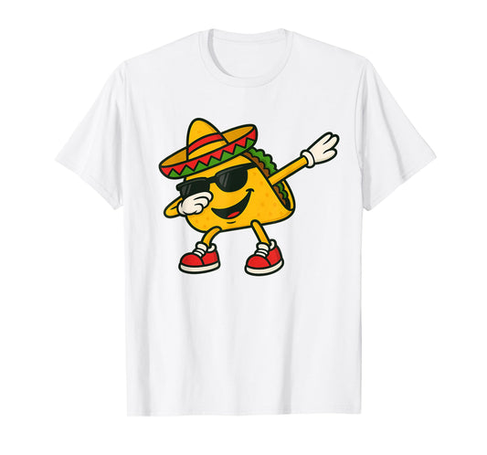 Dabbing Taco Cinco de Mayo Funny Mexican Food Dab Boys Kids T-Shirt