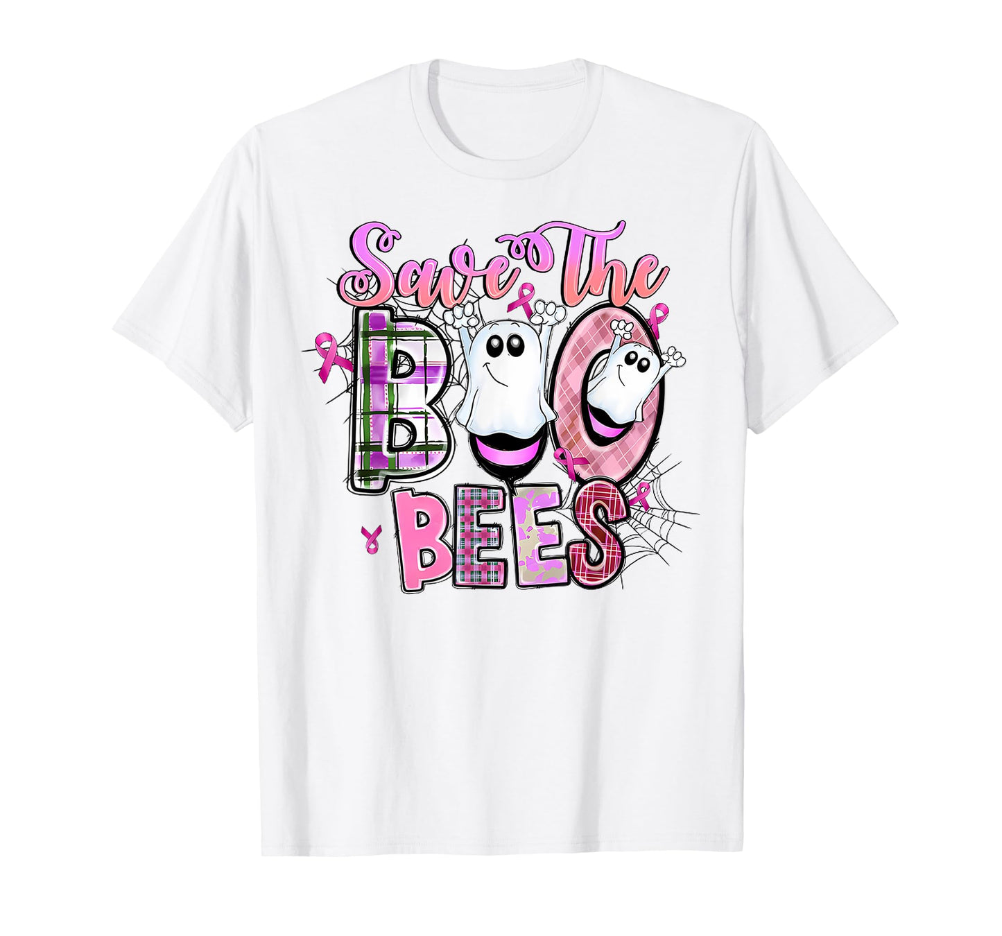 Save Your Boo Bees Shirts Funny Breast Cancer Halloween T-Shirt