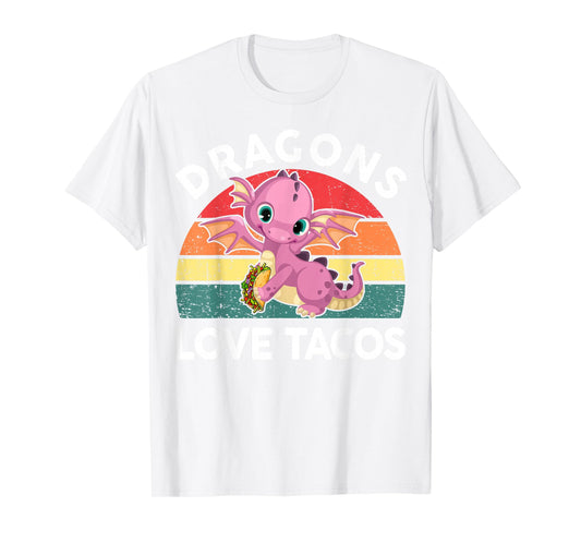Dragons Love Taco Shirt Cinco Mayo Funny Mexican Boy Toddler T-Shirt
